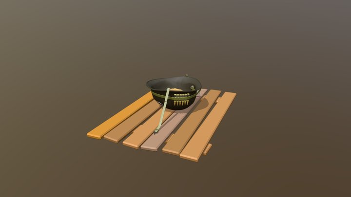 Helmet M1 hw for xyz school 3D Model