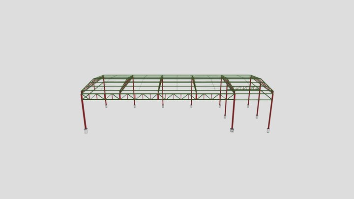 TELHADO 12X24 ATT 3D Model