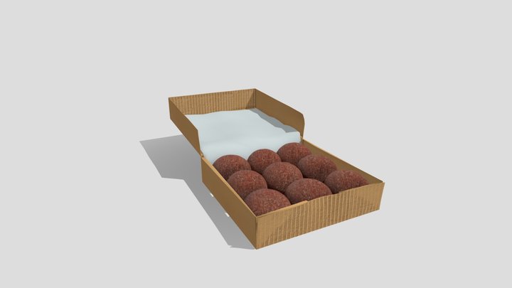 Ragi Laddu Box 3D Model