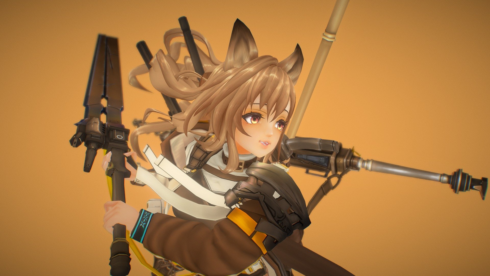 Ceobe From Arknights Handpainted 3D Model By AX 7YK 4af960d Sketchfab