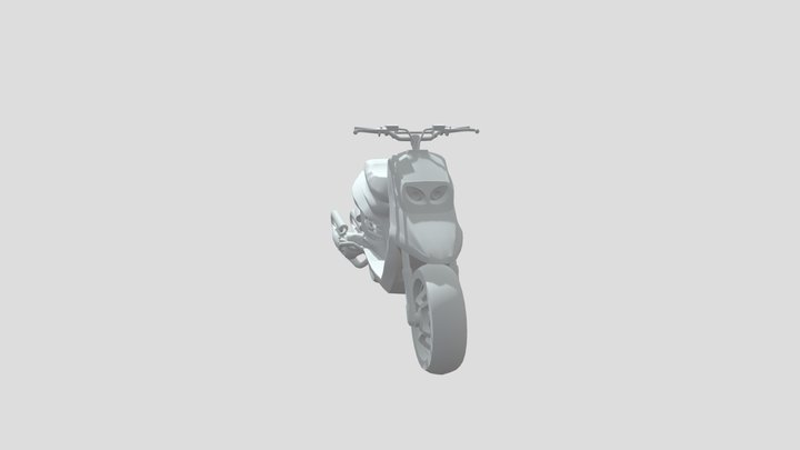 mbk booster naked bcd 3D Model