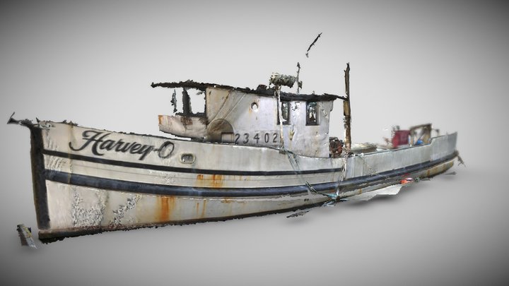 Fishing boat Harvey - O 3D Model