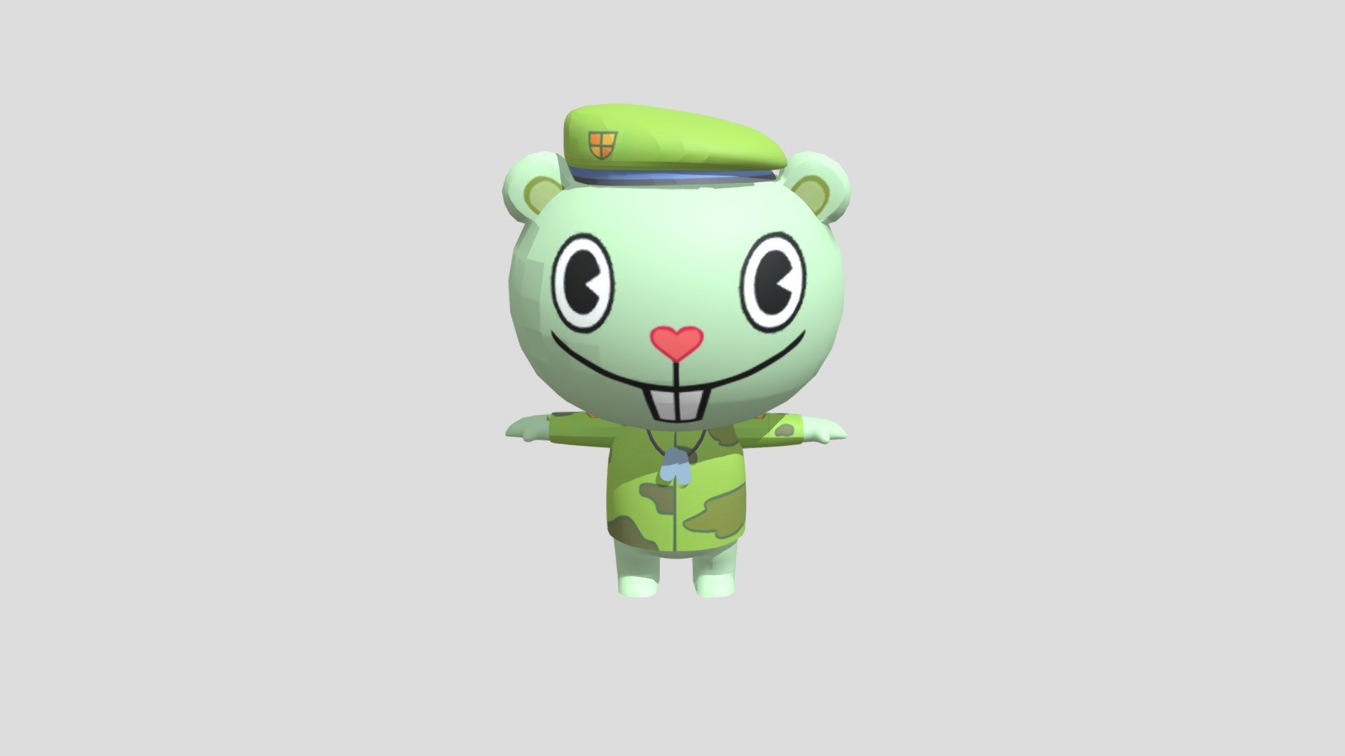 Happy Tree Friends - Flippy - Download Free 3D model by 3D by Renato👽 ...