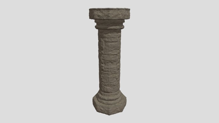 Ancient Old Stone Pillar