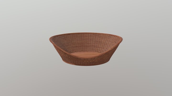 Wicker Basket 3D Model