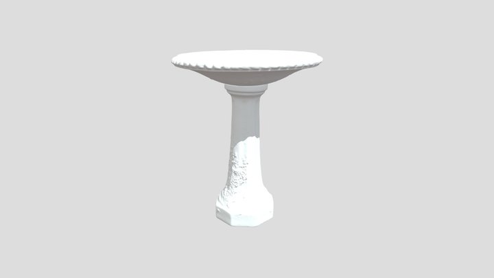 bird_bath_001 3D Model