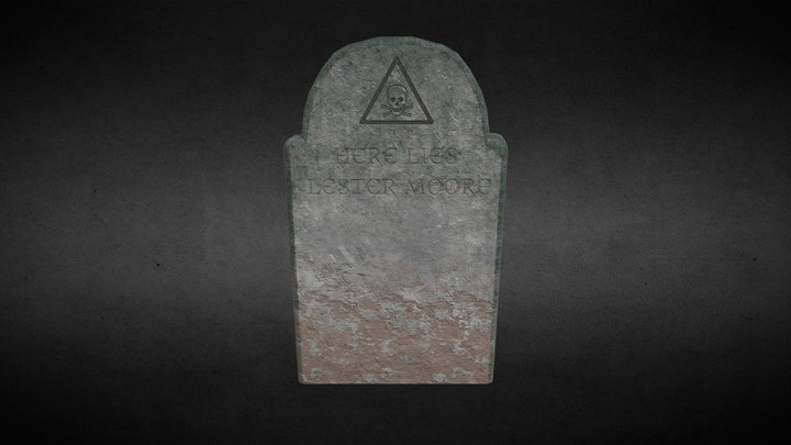 Tombstone - Lester 3D Model