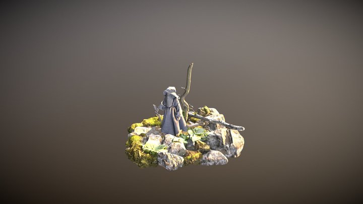 Gandalf the little forest man 3D Model