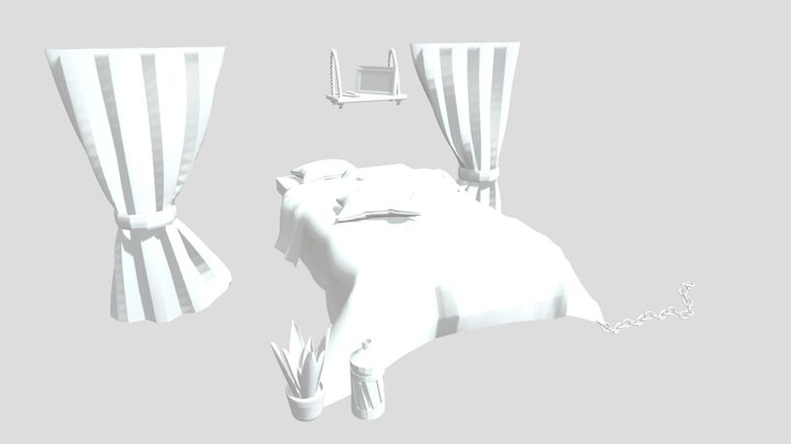 bedroom elements 3D Model