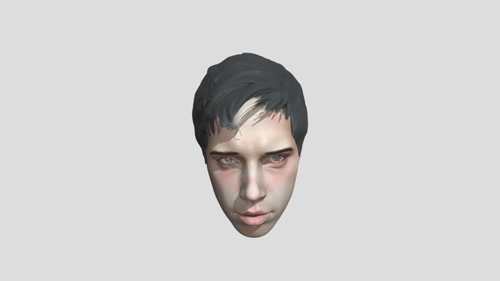 Young Man in Hoodie 3D Model