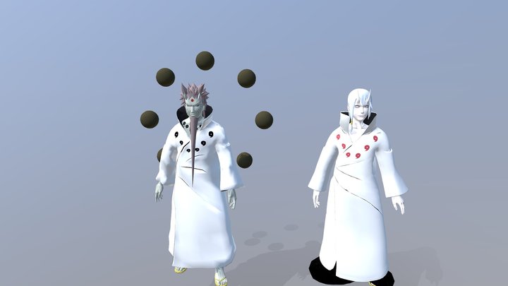HAGOROMO & HAMURA Otsutsuki Fbx Pbr - 3D model by Alien Haircut