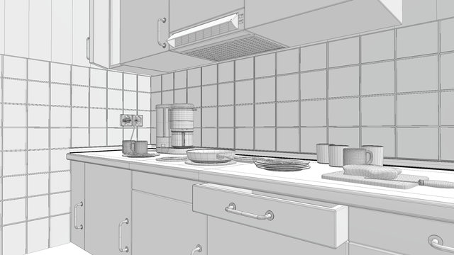 Objects_Kitchen.c4d 3D Model