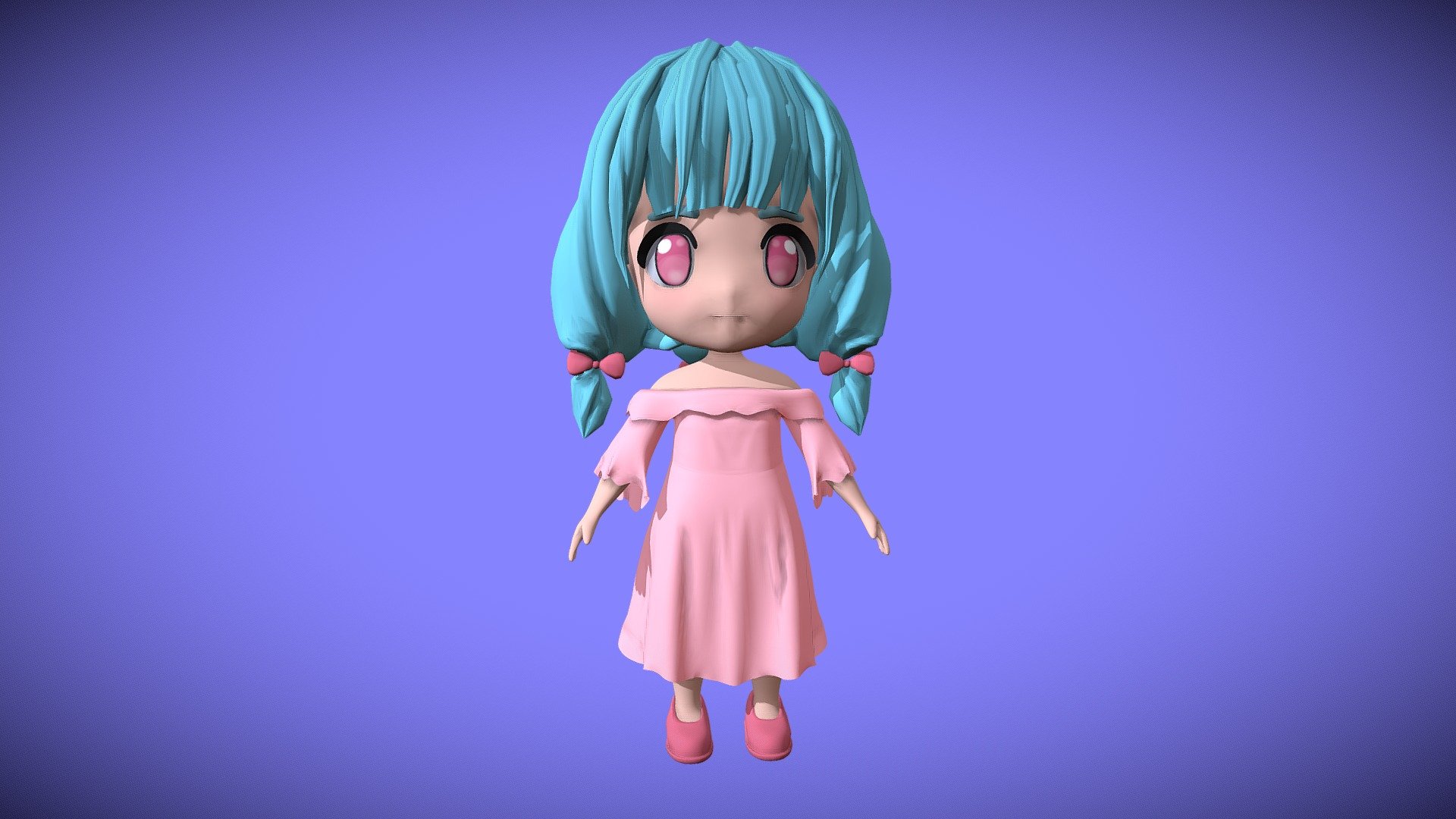 Chibi Character - Download Free 3D model by Syed's Creation (@Dawood3D ...