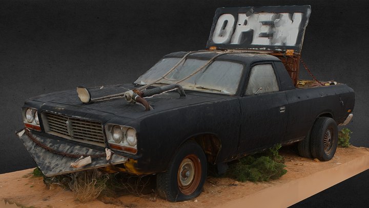 Mad Max Car (Raw Scan) 3D Model
