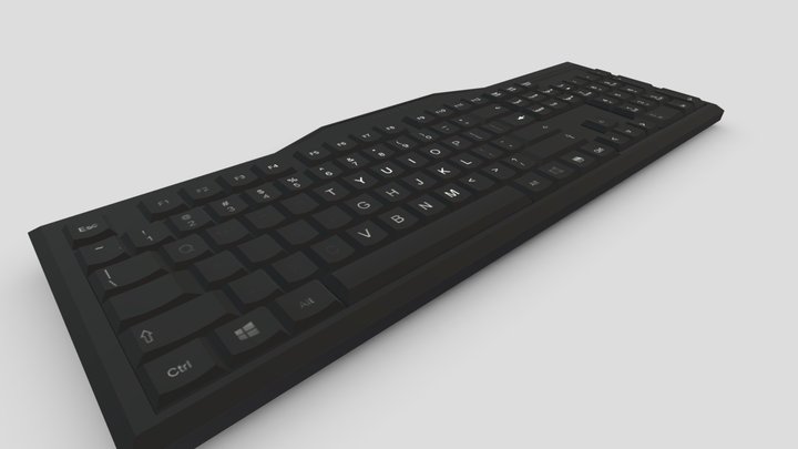 Keyboard - Cherry MX3800 3D Model