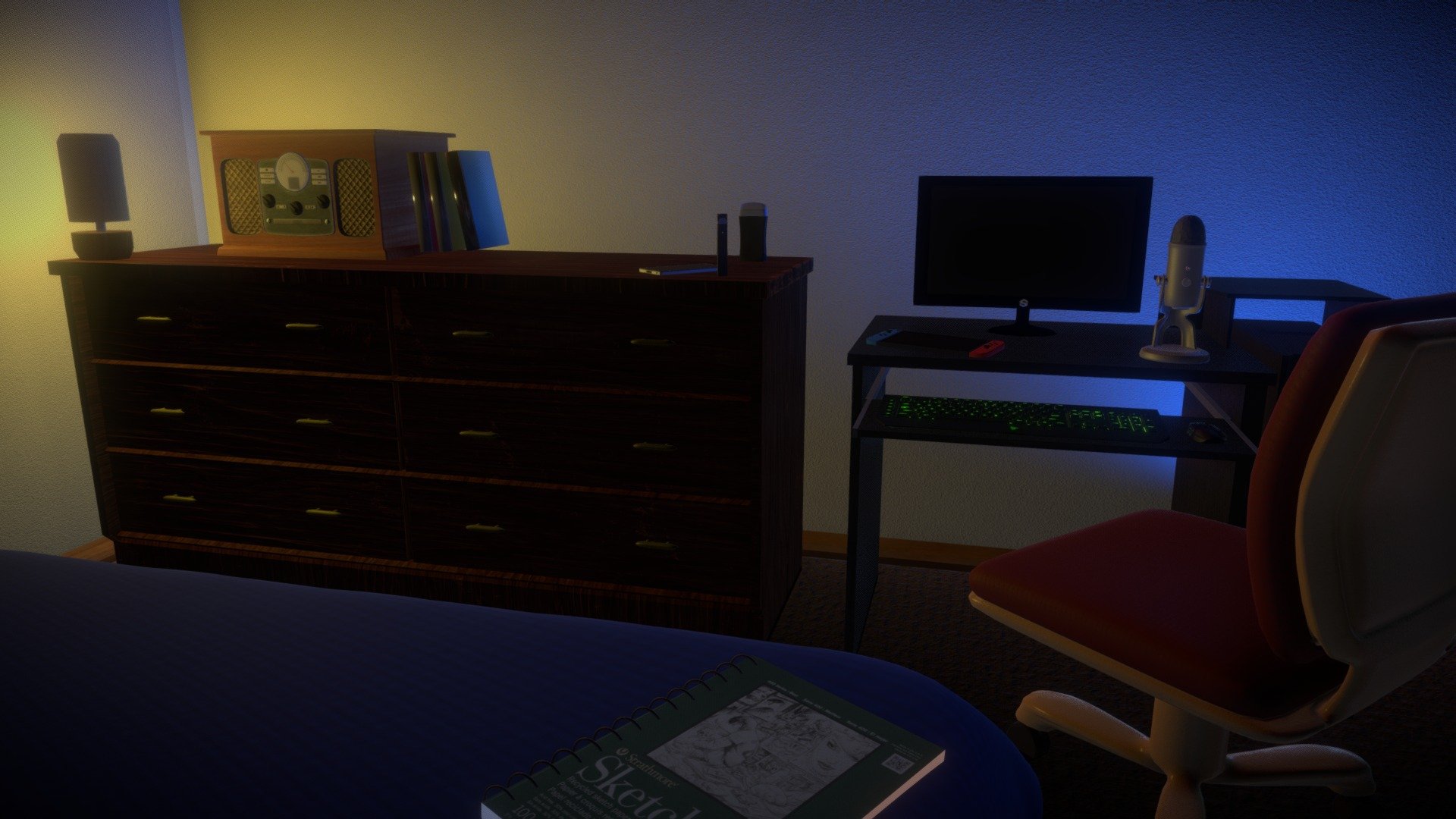 College Dorm - 3D model by noahwus [4b03e20] - Sketchfab