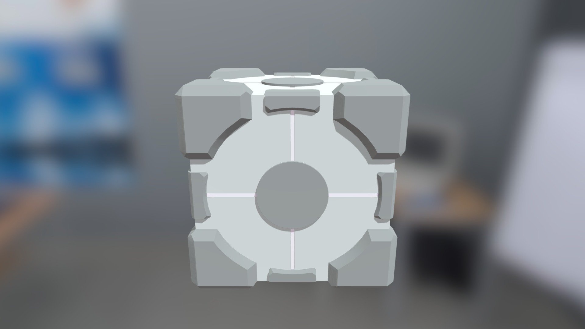 Companion Cube - Portal 2 version - Download Free 3D model by