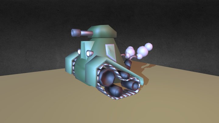 Colored Tank 3D Model