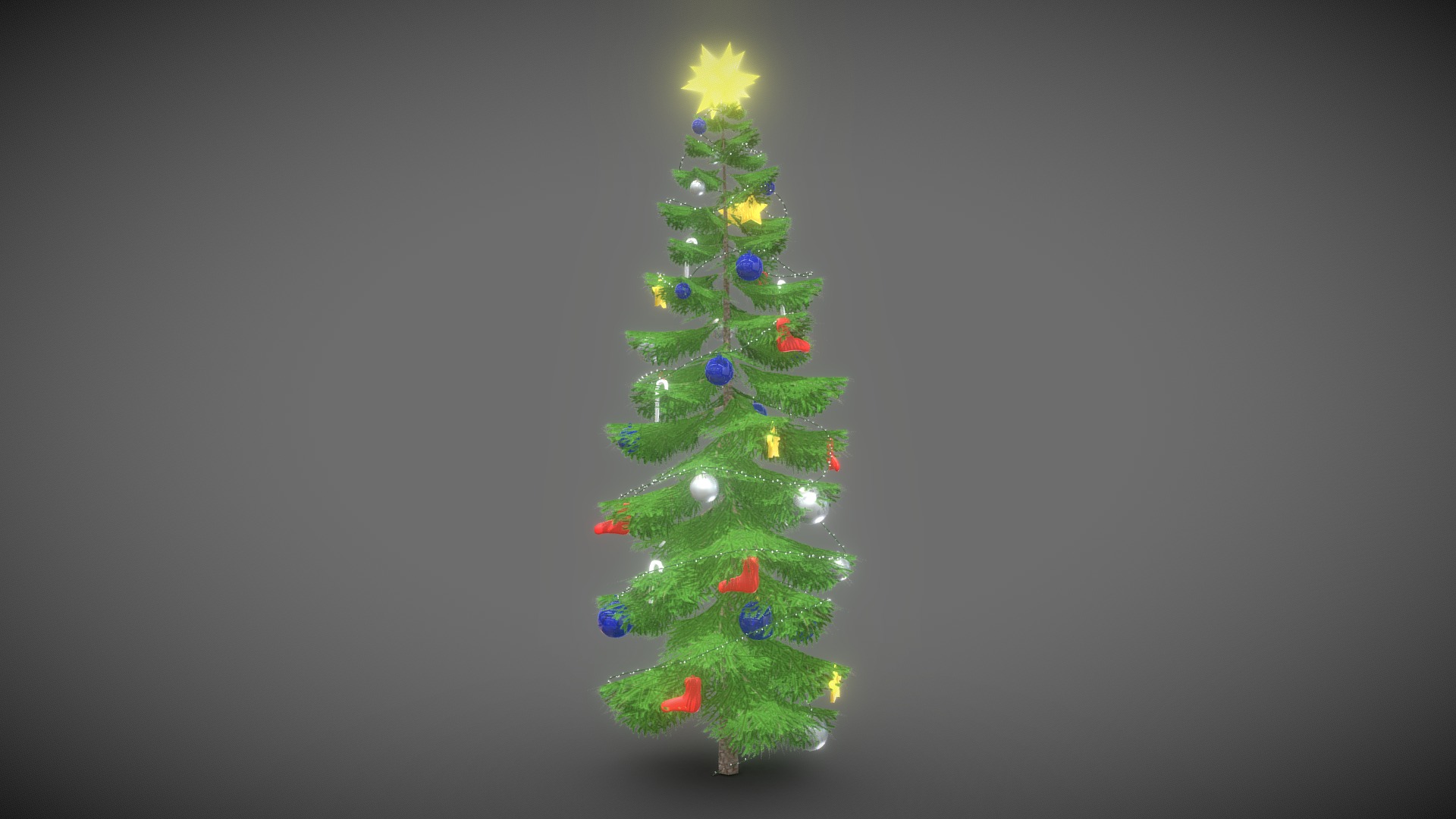 3D model City Christmas Tree (30 meter) - This is a 3D model of the City Christmas Tree (30 meter). The 3D model is about map.