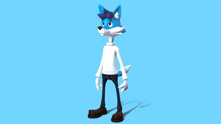 Furry Character [Male A_Toon] 3D Model