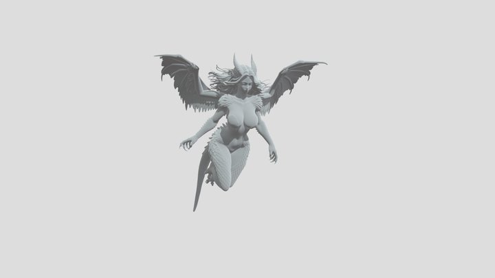 Crimson Dragoness 3D Model