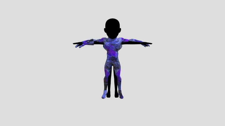 spider putih costume 3D Model