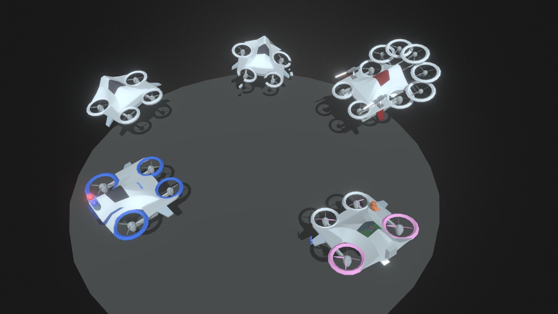 5 versions of model