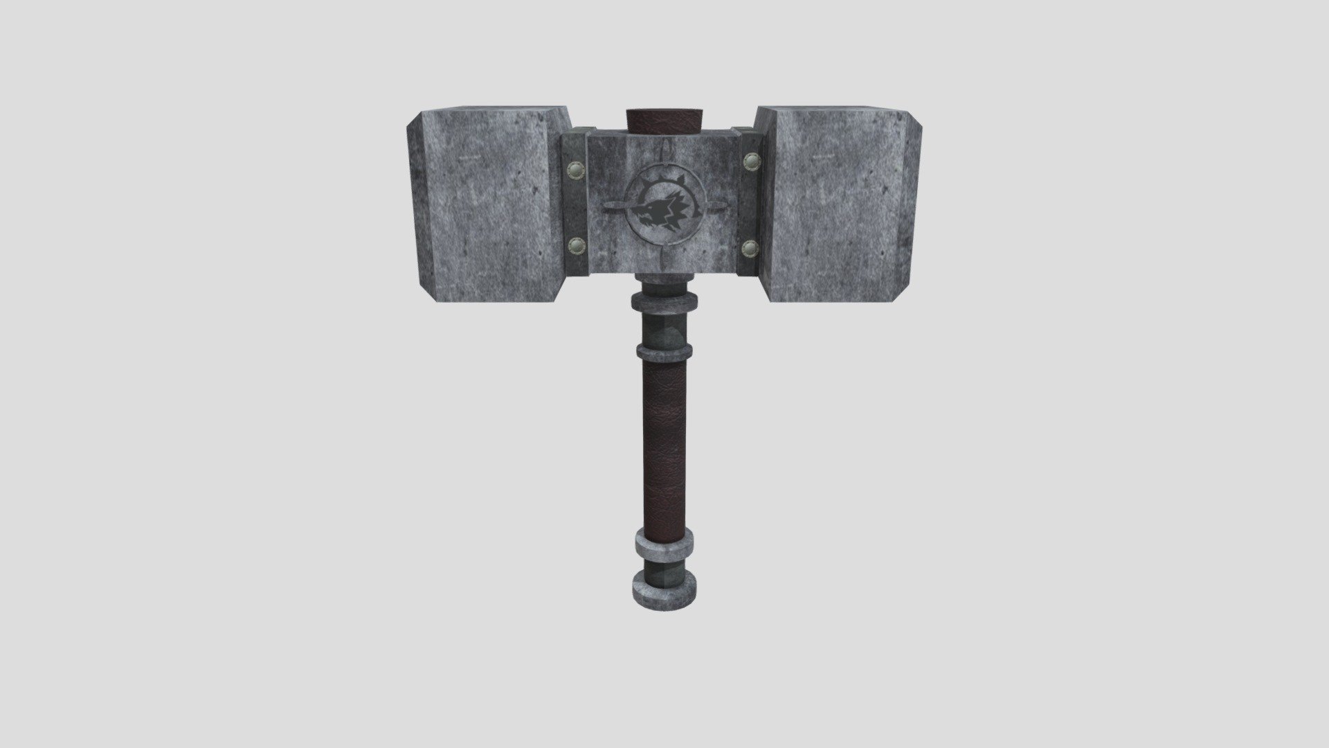 LowPoly Simple Doomhammer