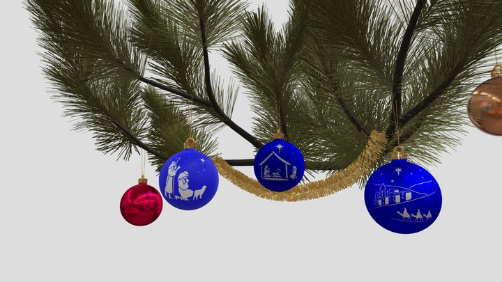 Christmas Ornaments 3D Model
