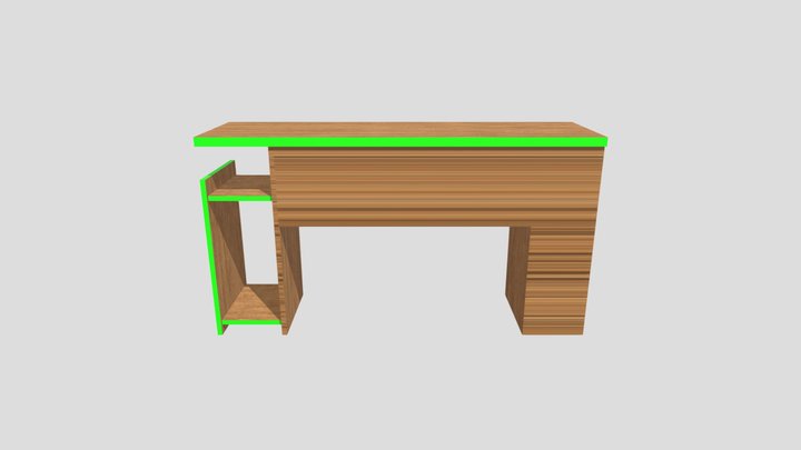 PC desk 3D Model