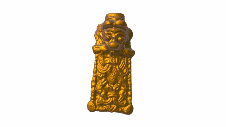 Beslag för remtyg i borrestil, Garnisonen, Birka 3D Model
