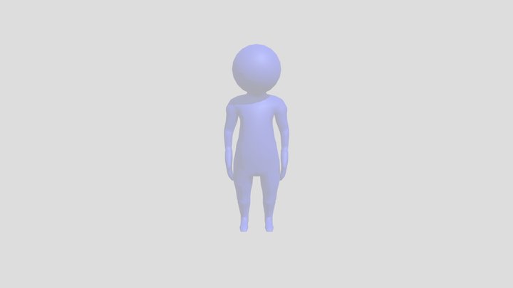 Character 1 Blue 3D Model