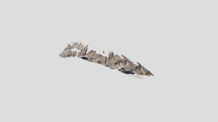 Gravel with imbrication 3D Model