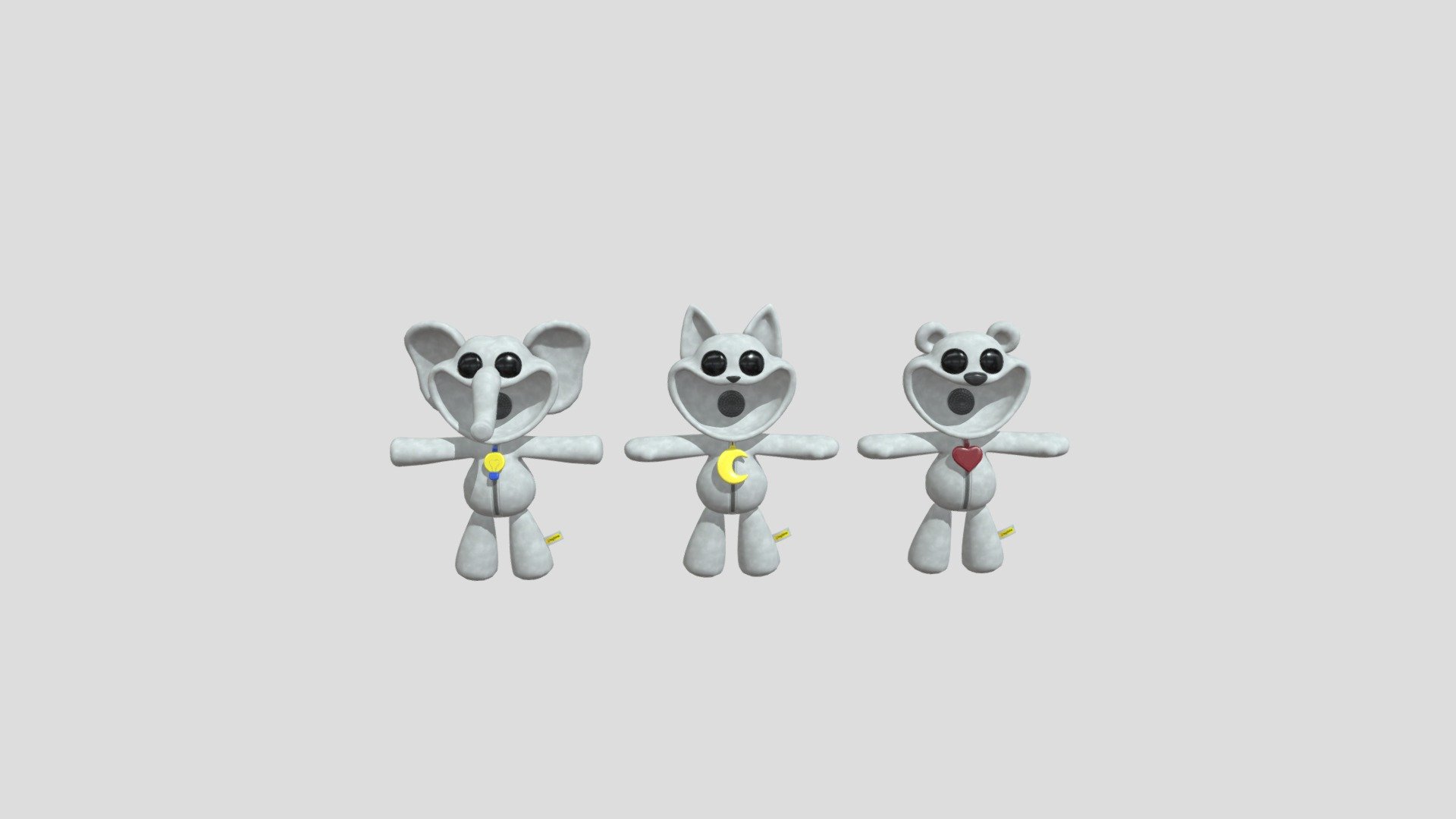 Smiling-critters-clean - 3D model by keaton.steve2028 [4b0c621] - Sketchfab