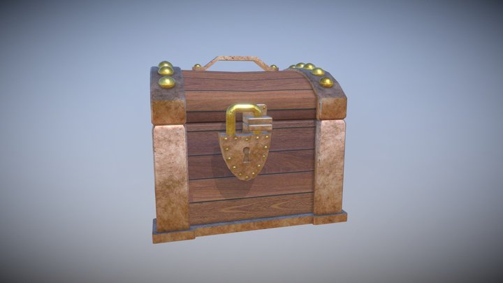Medieval Coffer 3D Model