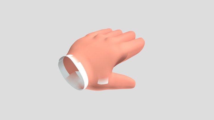 Hand Chibi low poly 3D Model