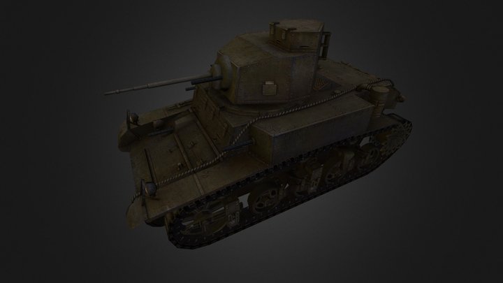 A03 M3 Stuart 3D Model