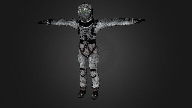 Space suit 3D Model