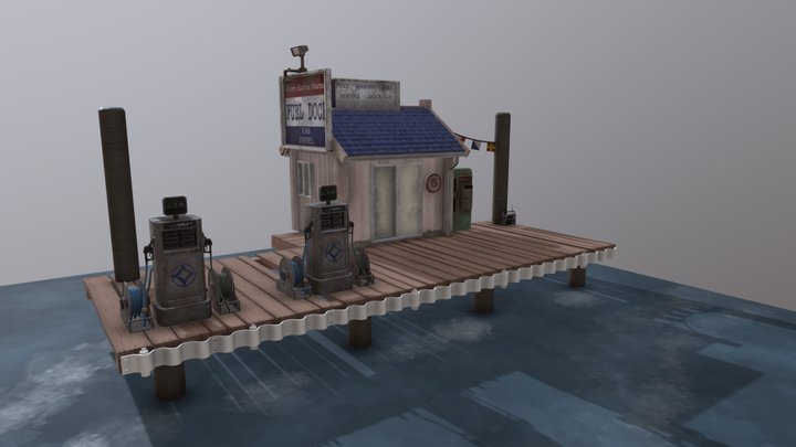 Fuel dock 3D Model
