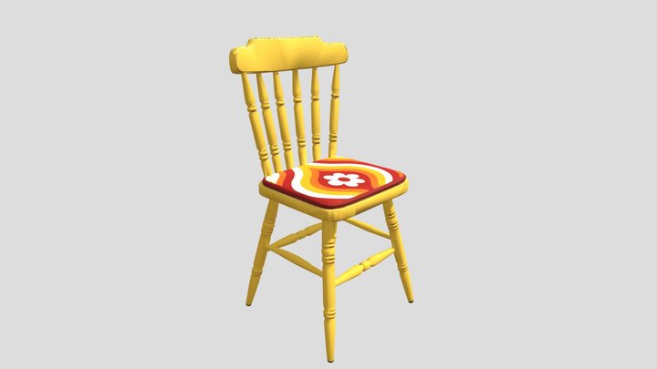 Flower_ Power_ Chair_obj – Gratis 3D-model STL