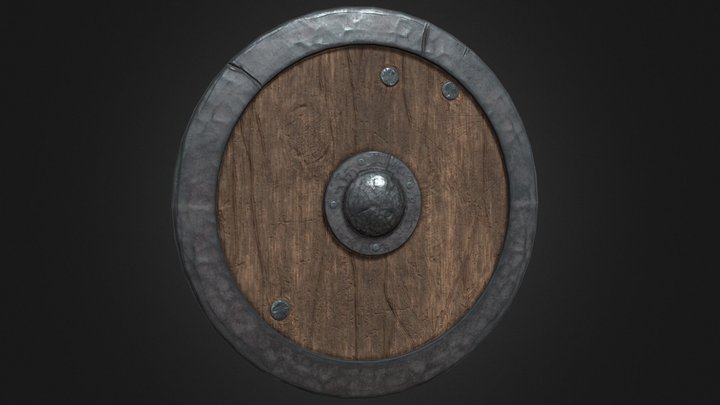 Shield Round 3D Model