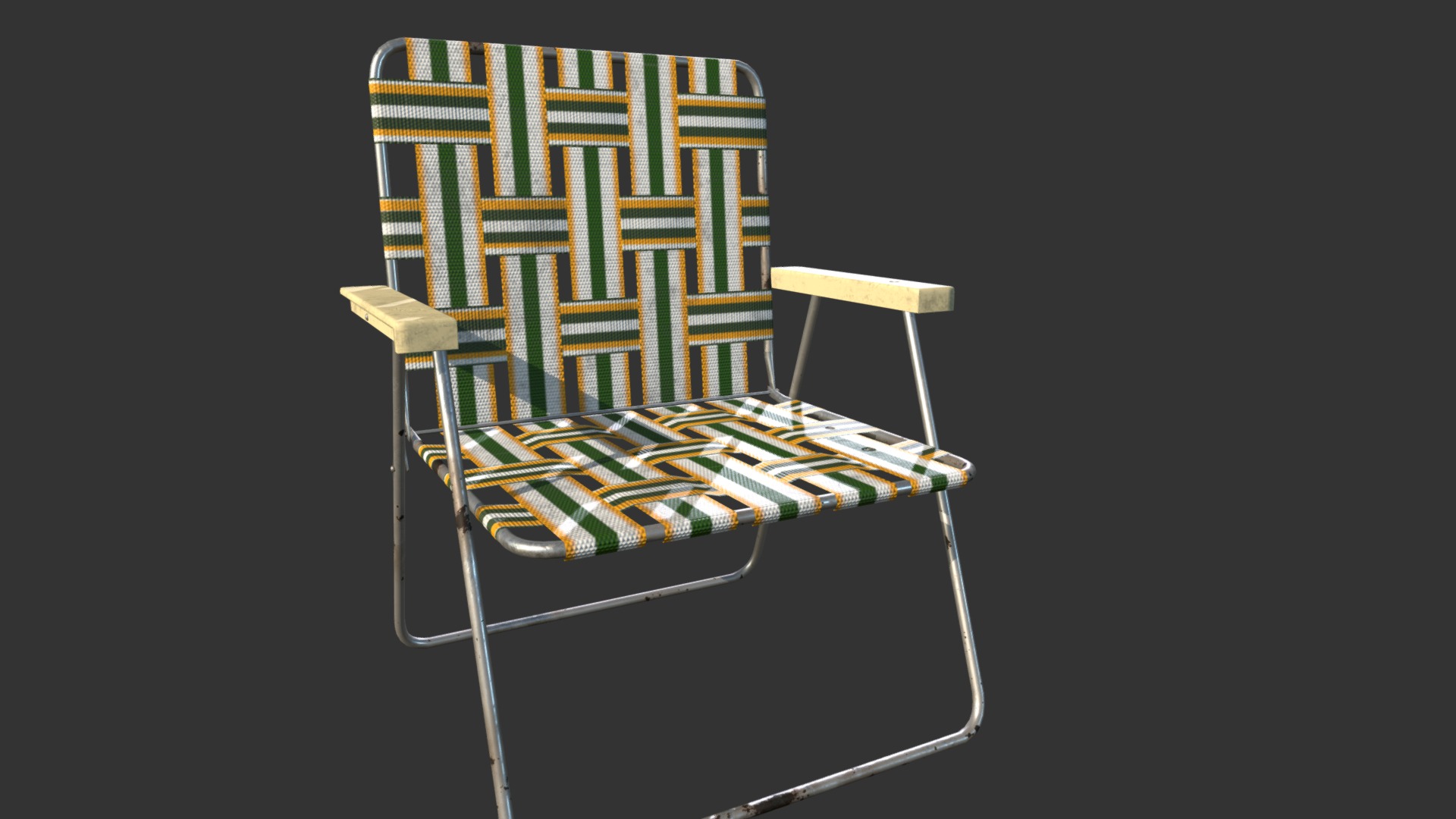 3D model Outdoor Chair - This is a 3D model of the Outdoor Chair. The 3D model is about a row of chairs.