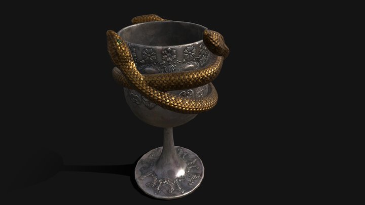 Snake King Chalice 3D Model