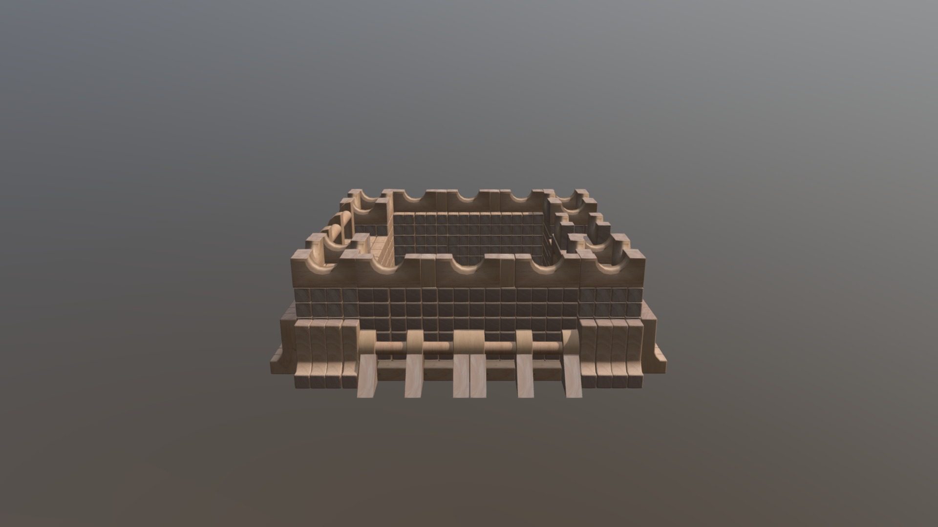 Block Castle Walls - 3D model by rreckows [4b11b64] - Sketchfab