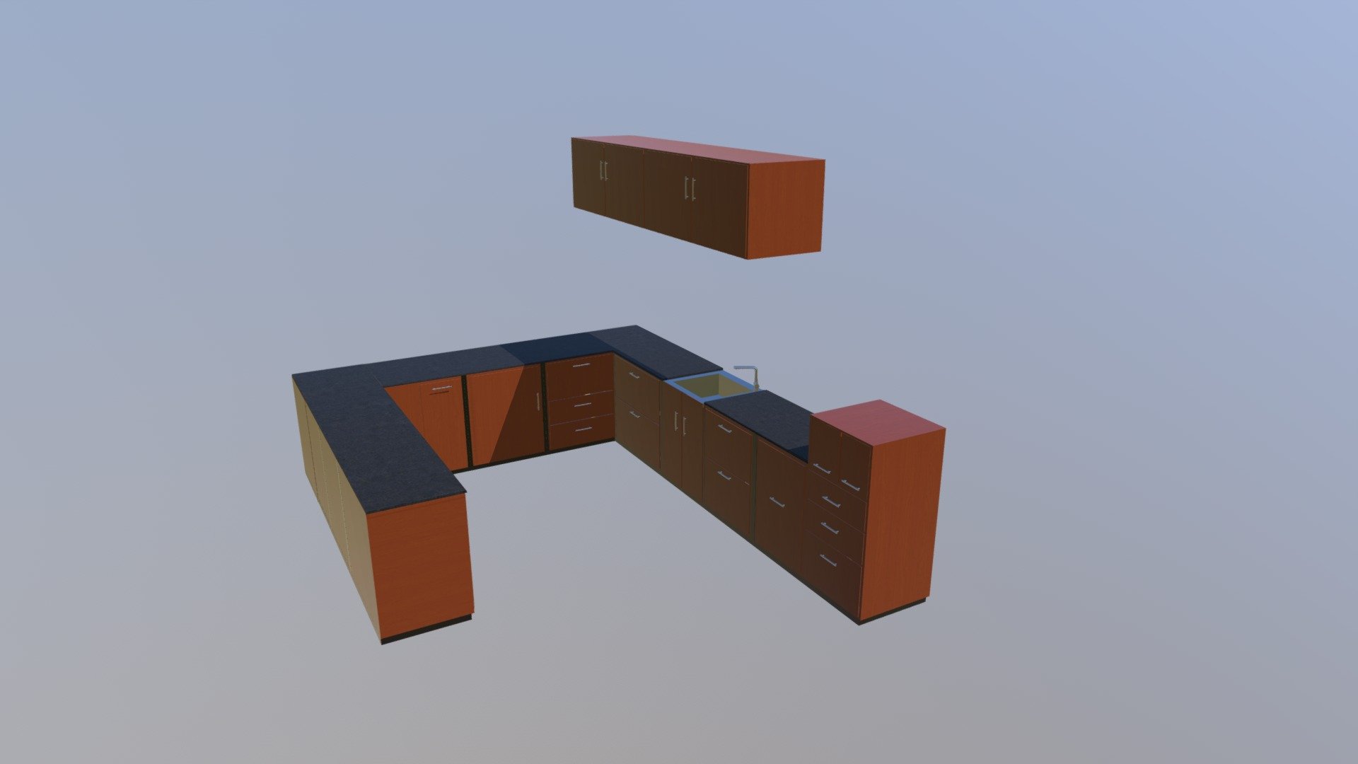 Modular Kitchen_final - 3D model by Prasad (@beebox) [4b13276] - Sketchfab