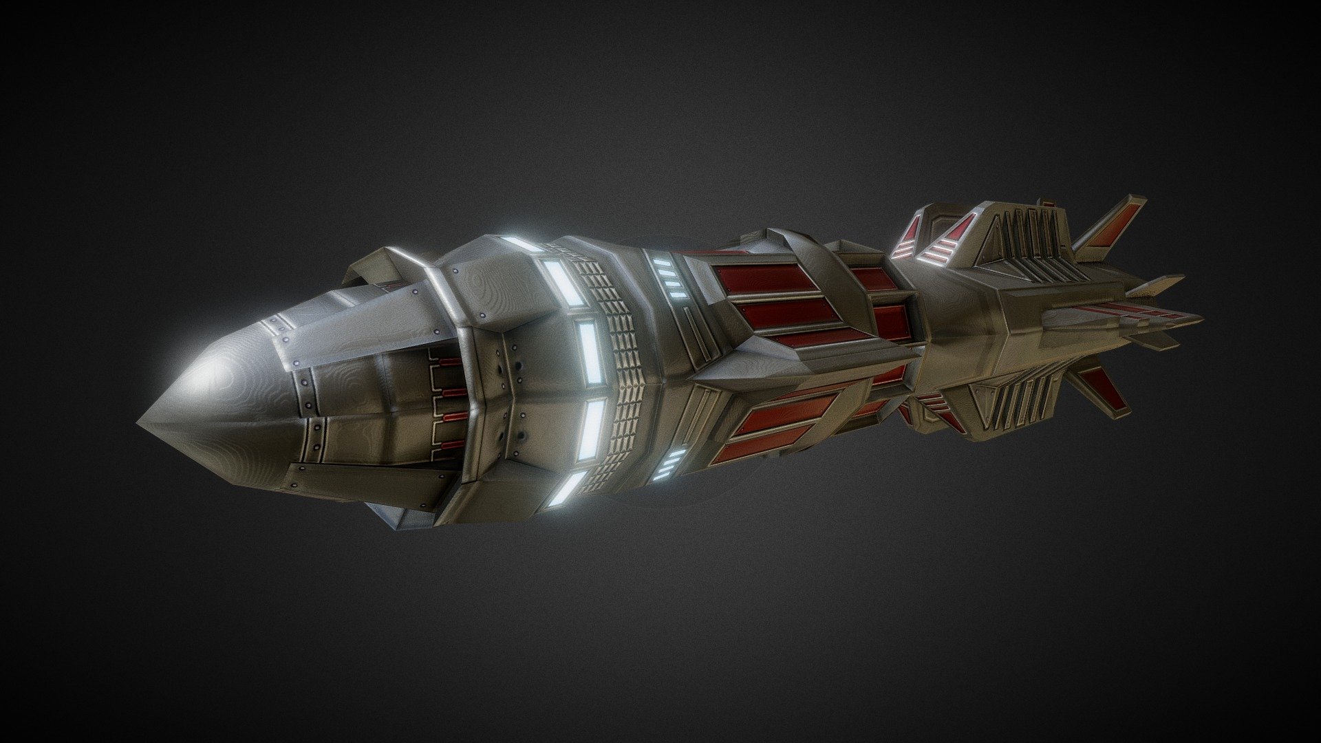 Sci-fi Rocket missile 12 (heavy)