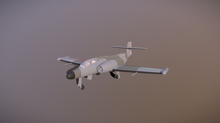 Avro Canada CF-100 (free model) 3D Model