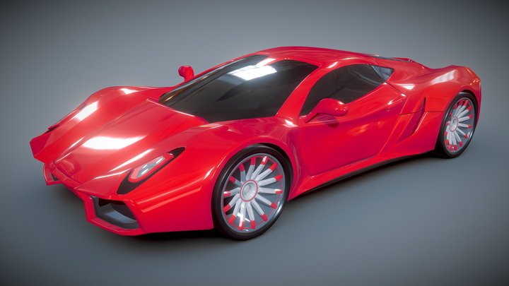 Hyperion supercar concept 3D Model
