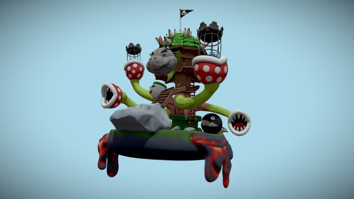 Bowser Treehouse | Digital Sculpting Final 3D Model