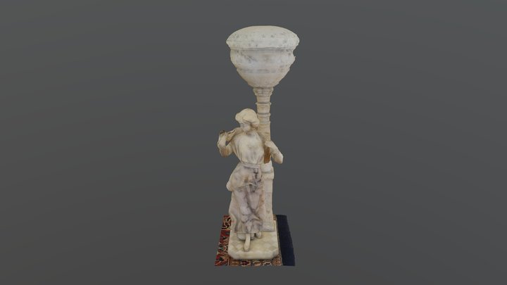 Marble and Alabaster Lamp 3D Model